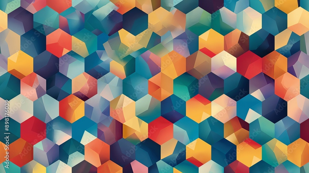 A colorful pattern of squares and triangles. Abstract background A colorful pattern of squares and triangles. Abstract background