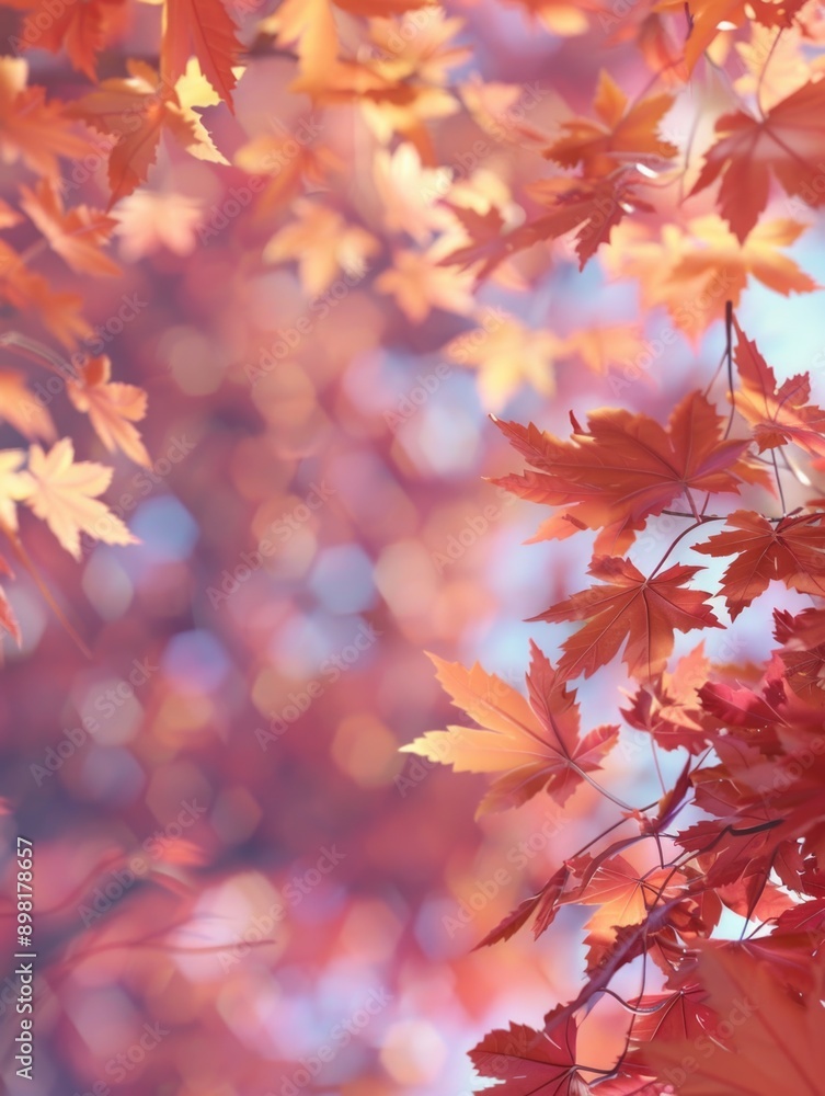 A close-up view of a group of leaves on a tree branch A close-up view of a group of leaves on a tree branch