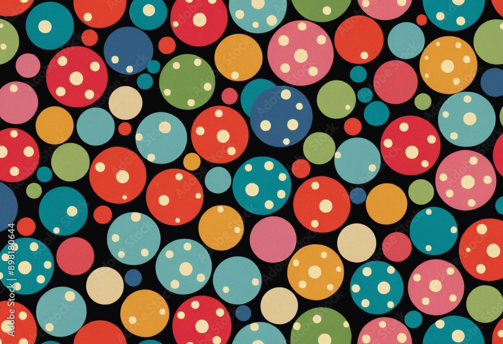 Seamless background pattern with polka dots. Seamless background pattern with polka dots.