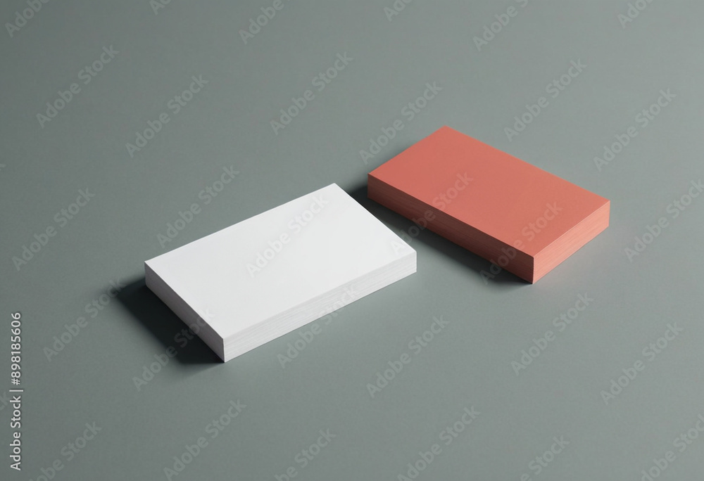 Minimalist business card mockup with shadows. Minimalist business card mockup with shadows.