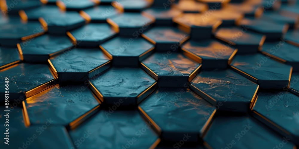 Blue Tiled Surface Close Up Blue Tiled Surface Close Up