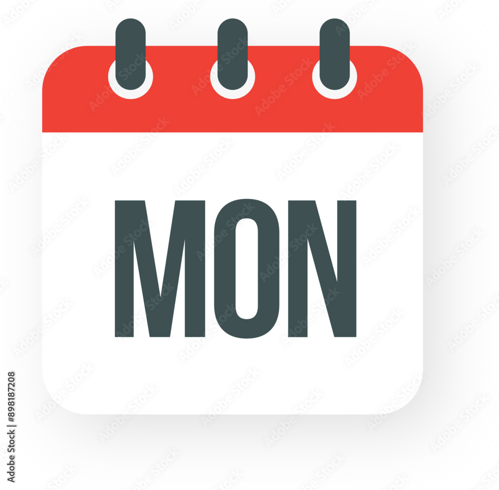 Monday Calendar. Date days to-do list. Reminder, schedule line simple sign. Organizer concept Monday Calendar. Date days to-do list. Reminder, schedule line simple sign. Organizer concept