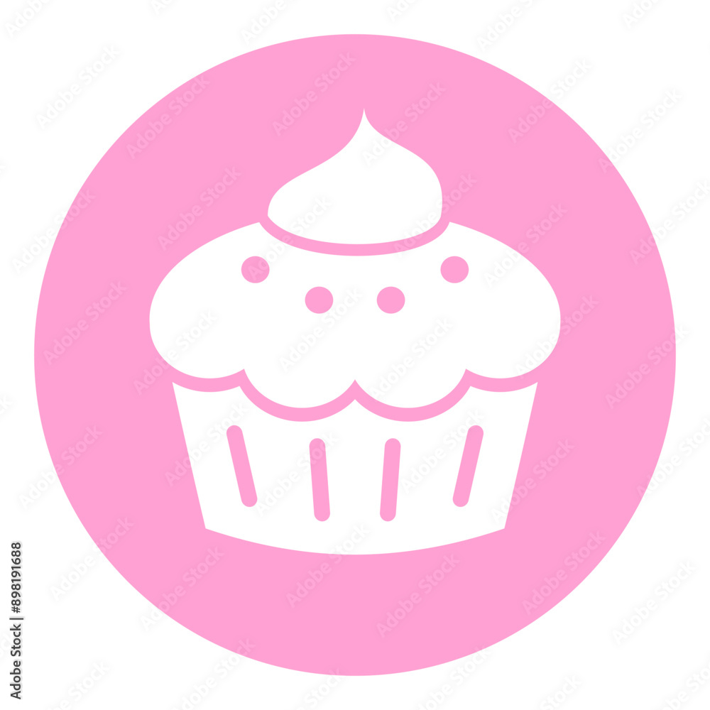 Cup cake vector icon Cup cake vector icon