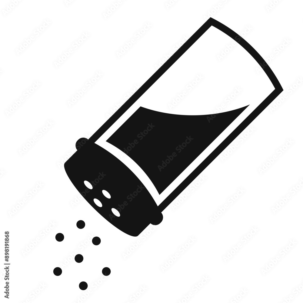 Salt shaker vector icon