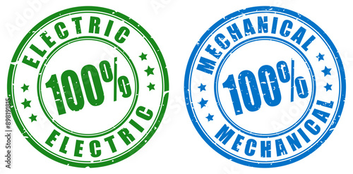 Electric and Mechanical stamps set