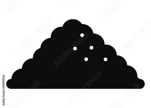 Heap of dirt vector illustration