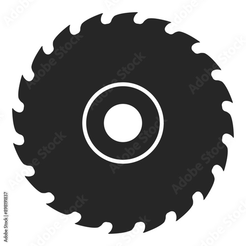 Obraz na płótnie Circular saw blade vector icon w salonie