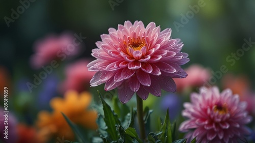pink dahlia flower