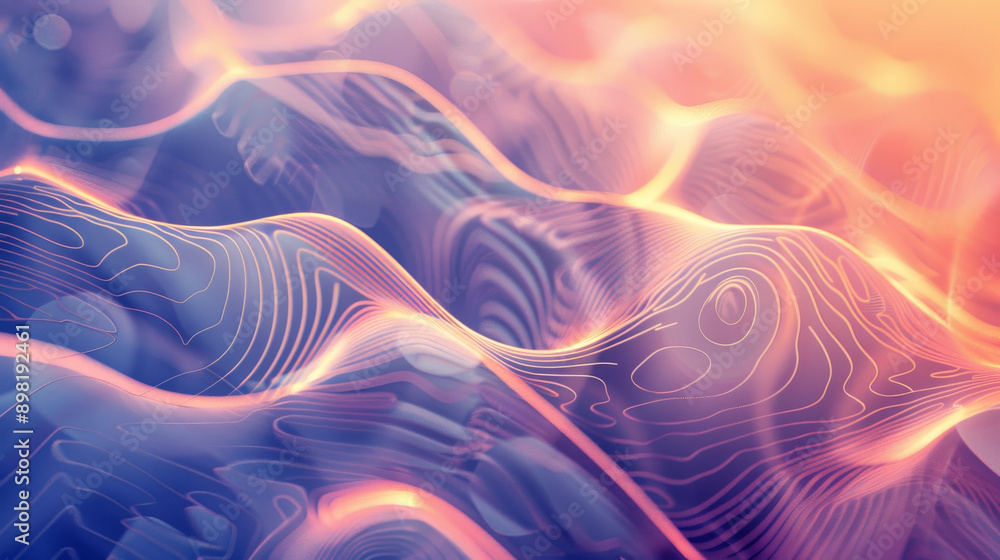 Fototapeta premium Subtle gradient backgrounds with simple abstract patterns