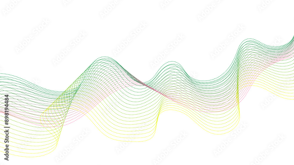 Abstract dots particles flowing wavy colorful isolated on white background. Vector illustration design elements in concept of technology, energy, science, music. Abstract dots particles flowing wavy colorful isolated on white background. Vector illustration design elements in concept of technology, energy, science, music.