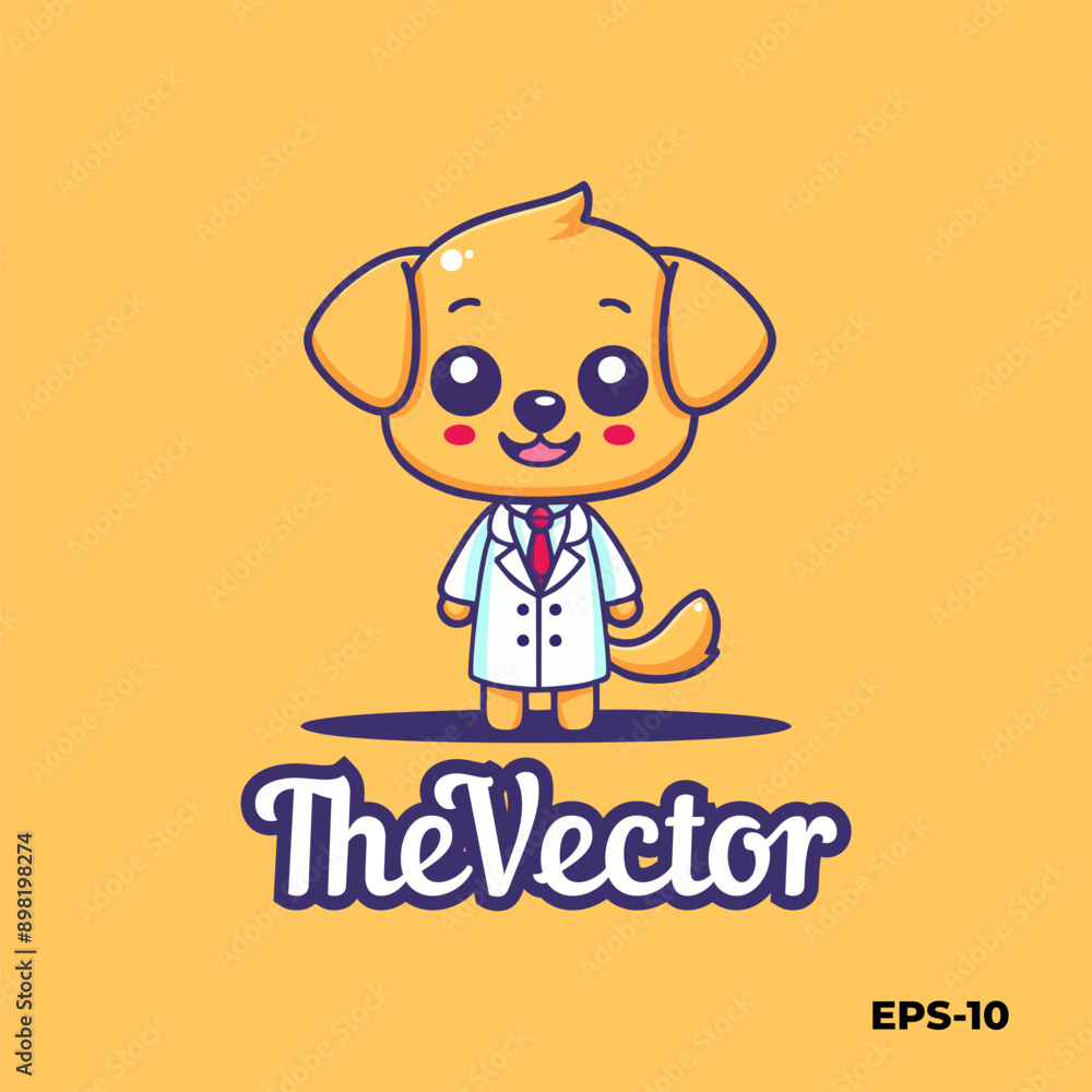 Dog doctor logo, vector, mascot, character, cartoon, illustration Dog doctor logo, vector, mascot, character, cartoon, illustration