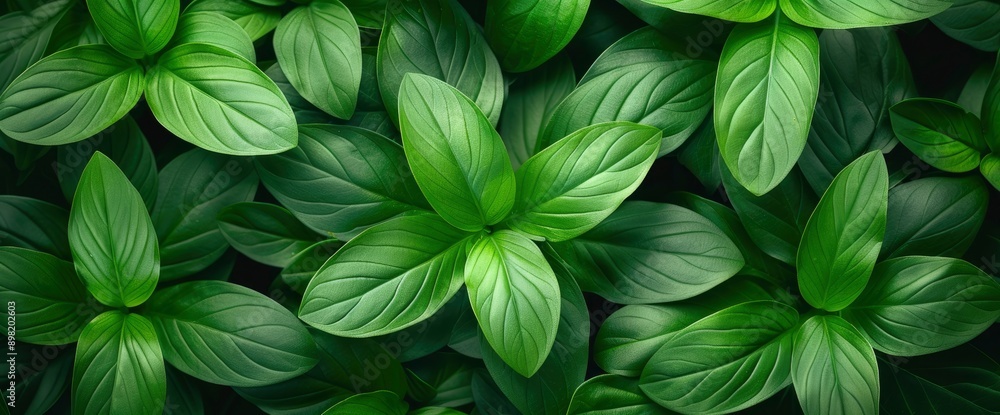 Full Frame Of Green Leaves Pattern Background, Providing A Lush And Vibrant Nature-Inspired Look Full Frame Of Green Leaves Pattern Background, Providing A Lush And Vibrant Nature-Inspired Look