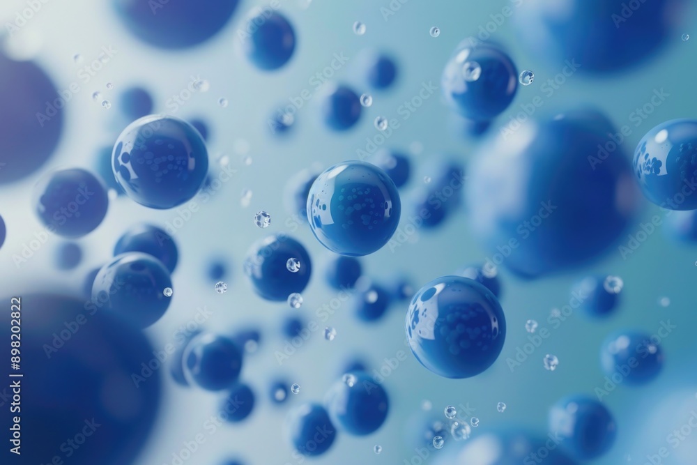 Blue Bubbles Floating Blue Bubbles Floating