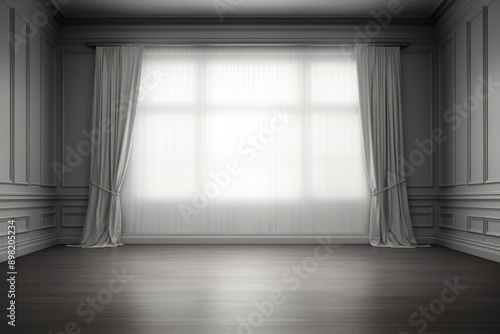 Empty minimal room stage backgrounds window architecture. © Rawpixel.com