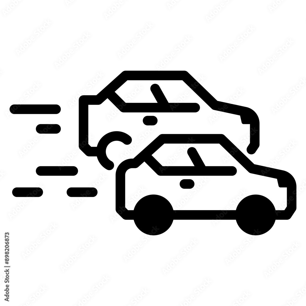 accident icon, broken cars, auto crash on road, car accident symbol isolated on white background. vector illustration accident icon, broken cars, auto crash on road, car accident symbol isolated on white background. vector illustration