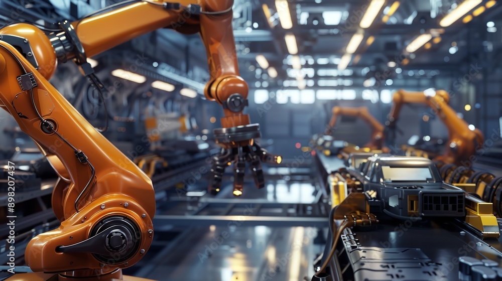 Industrial machine and factory robot arm smart Industrial machine and factory robot arm smart