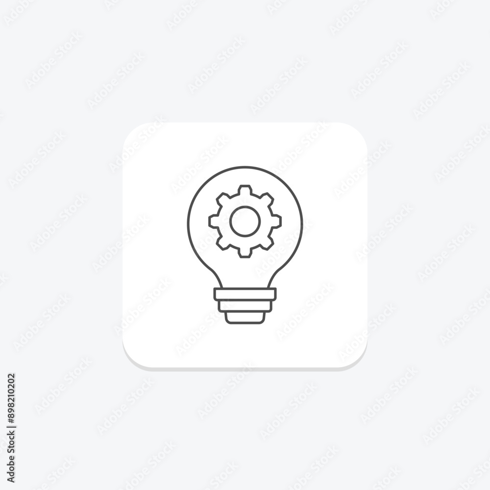 Idea Setting thinline icon , vector, pixel perfect, illustrator file Idea Setting thinline icon , vector, pixel perfect, illustrator file