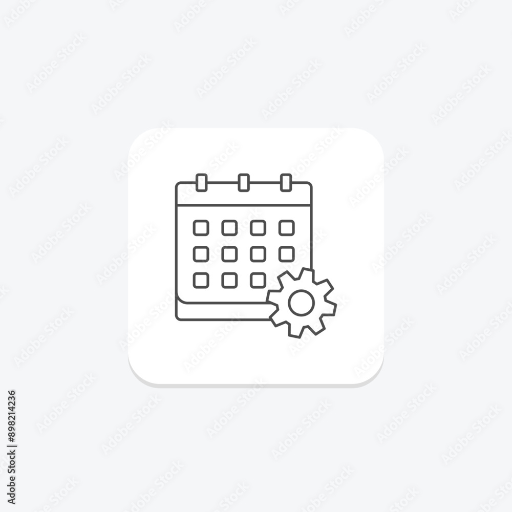 Event Processing thinline icon , vector, pixel perfect, illustrator file Event Processing thinline icon , vector, pixel perfect, illustrator file