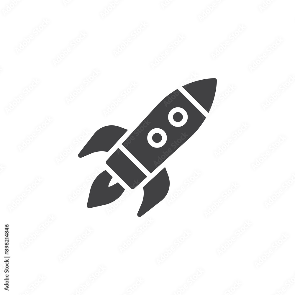 Fototapeta premium Rocket vector icon