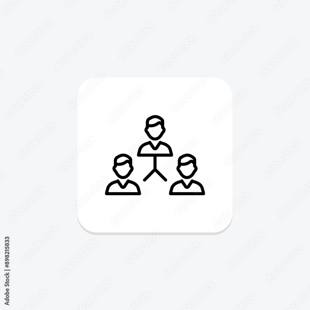 Collaboration line icon , vector, pixel perfect, illustrator file Collaboration line icon , vector, pixel perfect, illustrator file