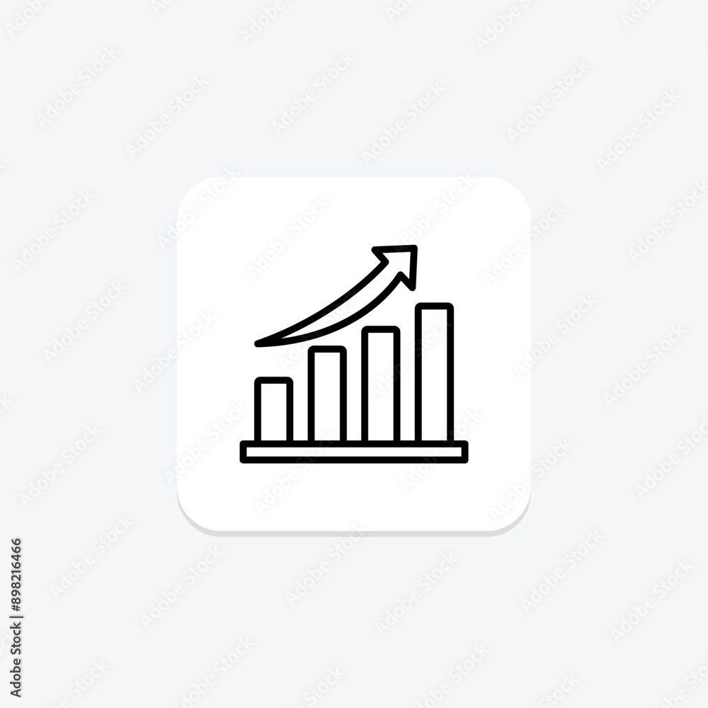 Growth line icon , vector, pixel perfect, illustrator file Growth line icon , vector, pixel perfect, illustrator file
