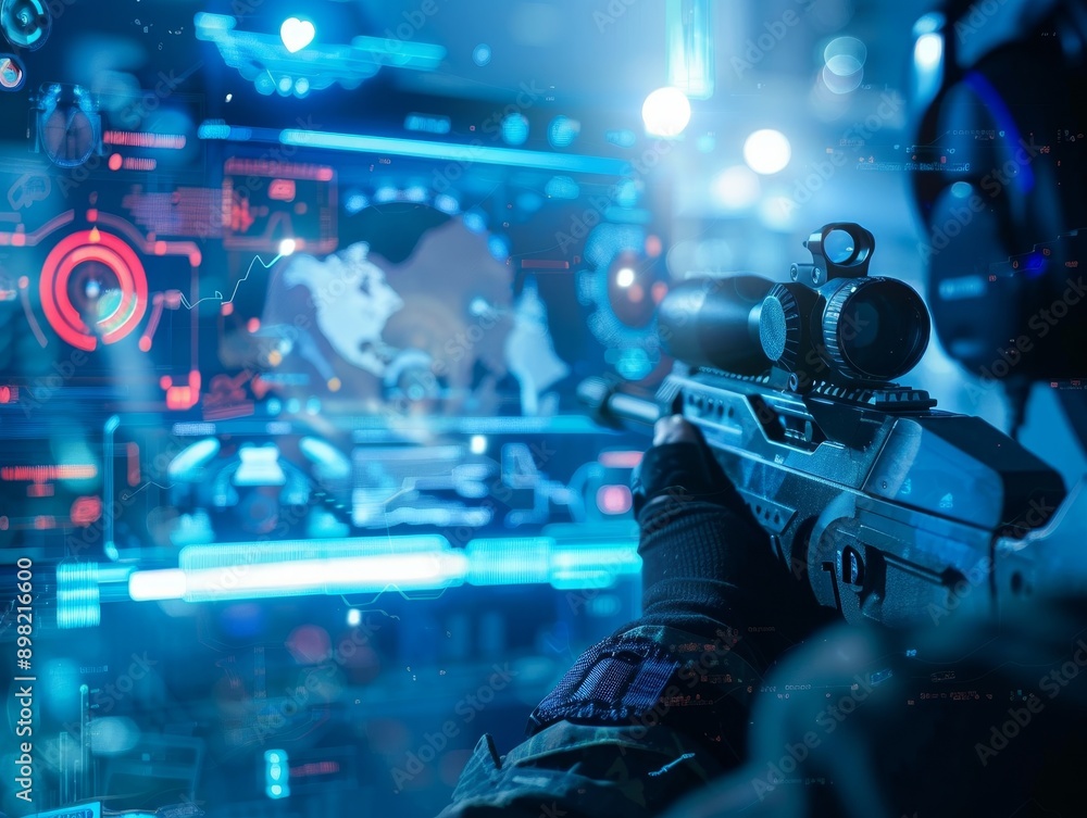 Action shooter game photography for gaming crypto tokens project future ui banner Action shooter game photography for gaming crypto tokens project future ui banner