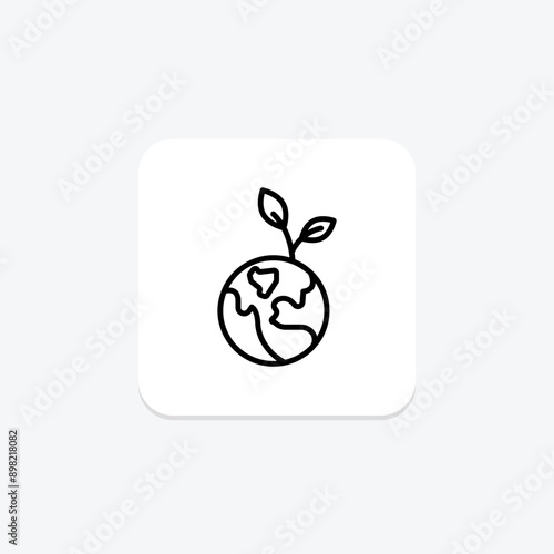 Eco Energy line icon , vector, pixel perfect, illustrator file