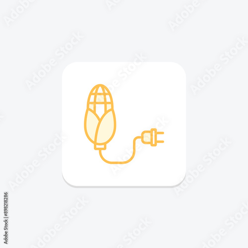 Biomass Energy duotone line icon , vector, pixel perfect, illustrator file