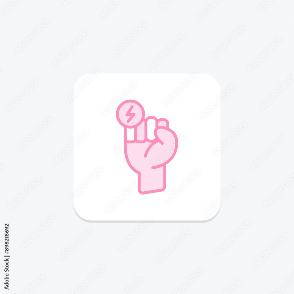 Energy Revolution duotone line icon , vector, pixel perfect, illustrator file Energy Revolution duotone line icon , vector, pixel perfect, illustrator file
