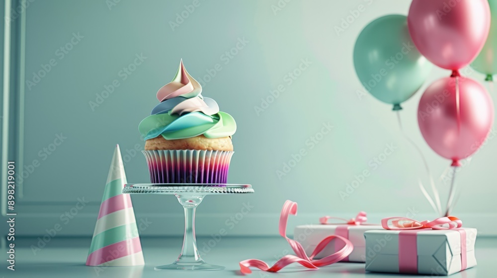 The pastel cupcake centerpiece The pastel cupcake centerpiece
