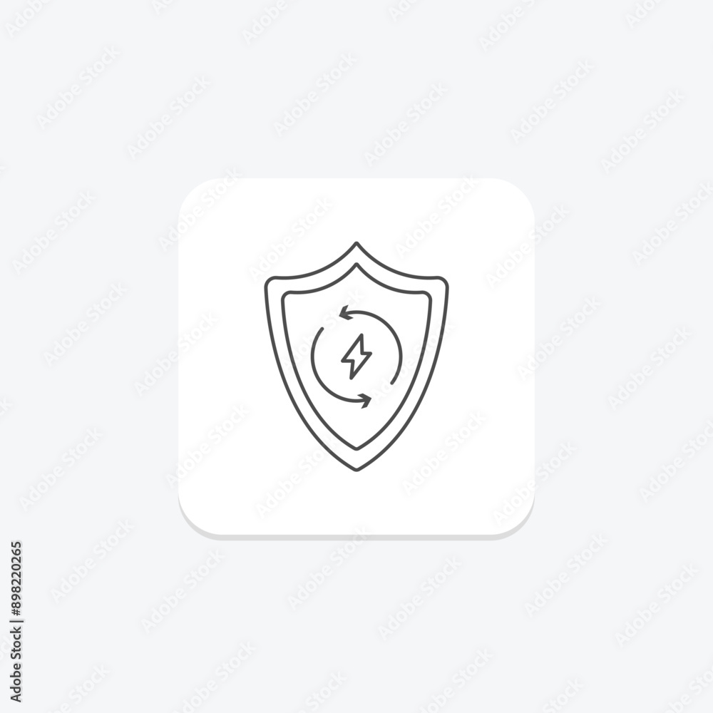 Energy Production thinline icon , vector, pixel perfect, illustrator file Energy Production thinline icon , vector, pixel perfect, illustrator file