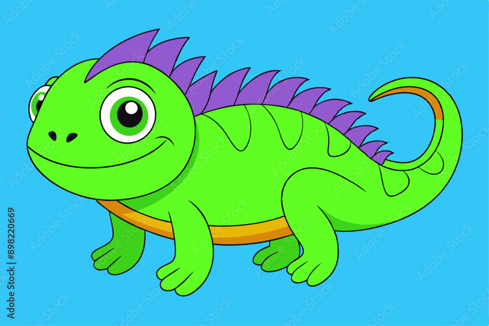 Adorable Iguana Vector Graphic For Web And Print. Premium Iguana Illustration For All Creative Projects Adorable Iguana Vector Graphic For Web And Print. Premium Iguana Illustration For All Creative Projects