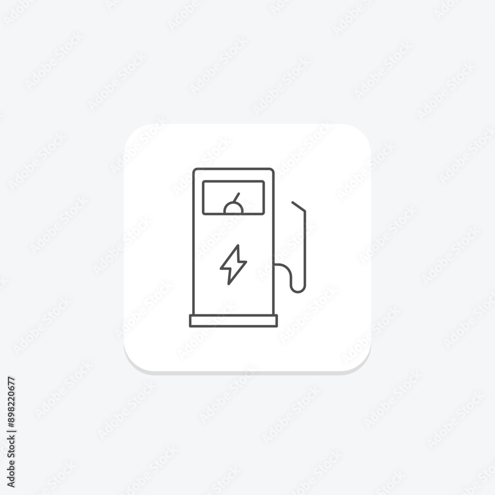 Energy Fuel Pump thinline icon , vector, pixel perfect, illustrator file Energy Fuel Pump thinline icon , vector, pixel perfect, illustrator file