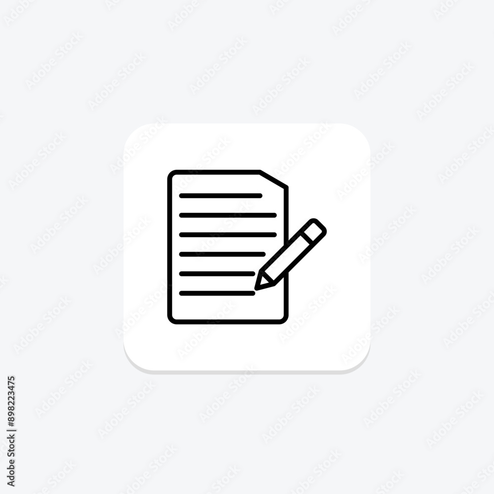 Edit File line icon , vector, pixel perfect, illustrator file Edit File line icon , vector, pixel perfect, illustrator file