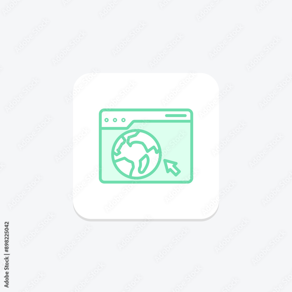 Internet browsing duotone line icon , vector, pixel perfect, illustrator file Internet browsing duotone line icon , vector, pixel perfect, illustrator file