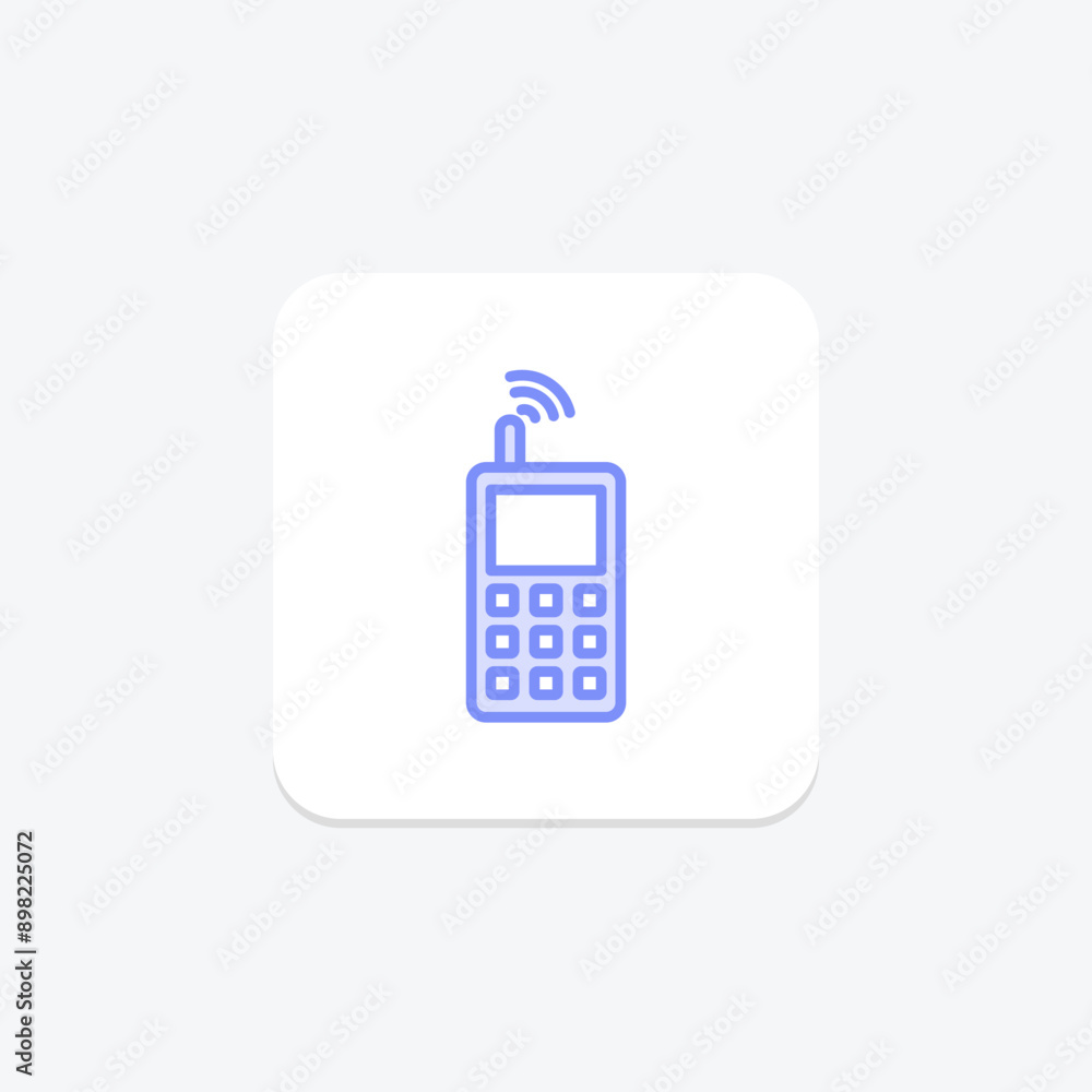 Cordless phone duotone line icon , vector, pixel perfect, illustrator file Cordless phone duotone line icon , vector, pixel perfect, illustrator file