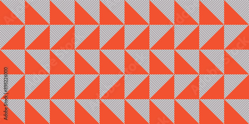 Bold Geometric Mosaic seamless Pattern