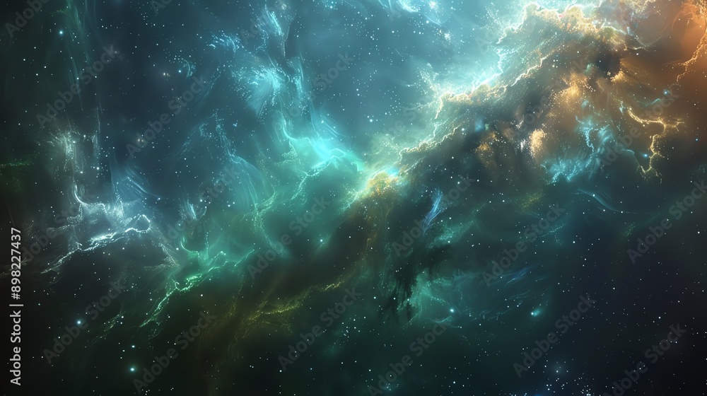 Cosmic Nebula Background with Stars. Cosmic Nebula Background with Stars.