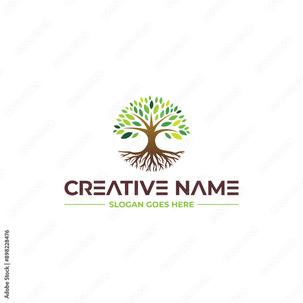 Professional Tree And Brances Logo Design Concept Professional Tree And Brances Logo Design Concept