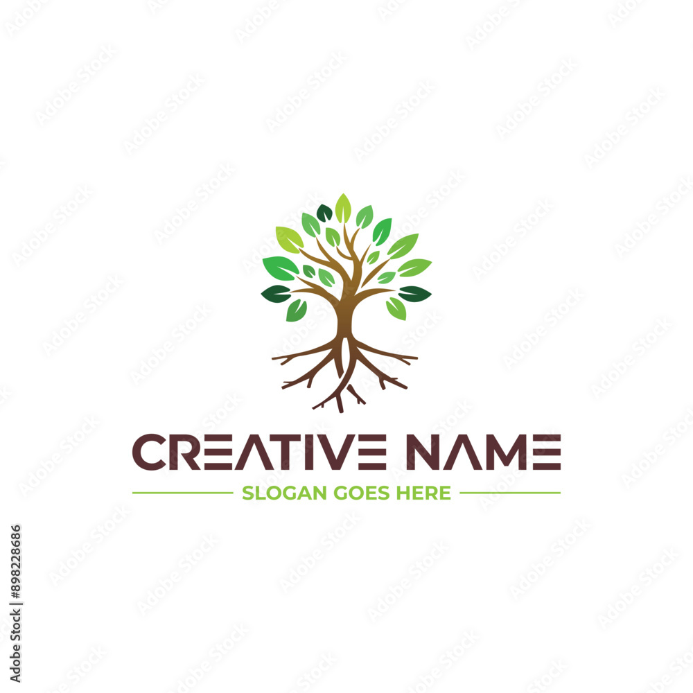 Obraz premium Professional Tree And Brances Logo Design Concept
