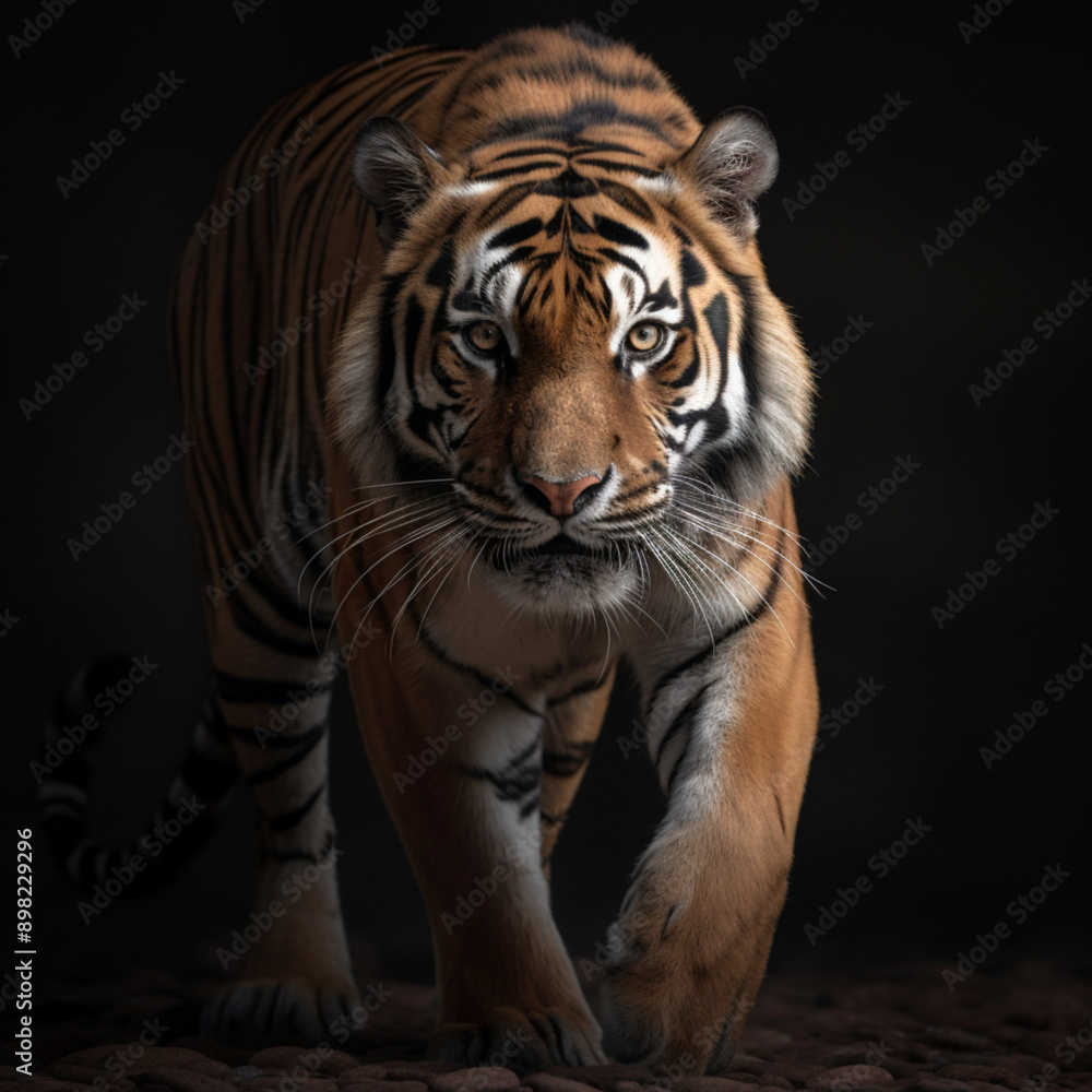 Obraz premium CLOSEUP PHOTO OF AN ANIMAL THE TIGER