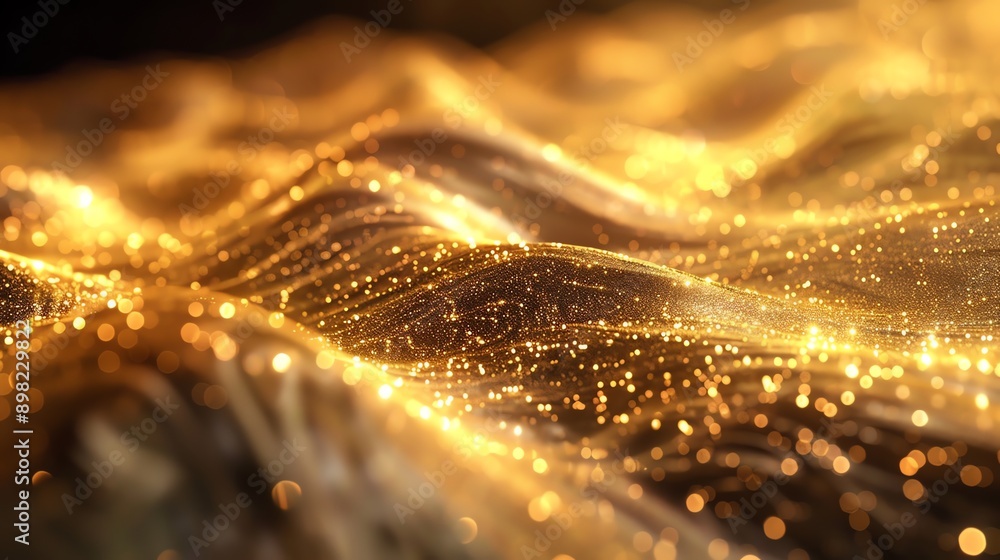 Abstract golden bokeh background. Abstract golden bokeh background.