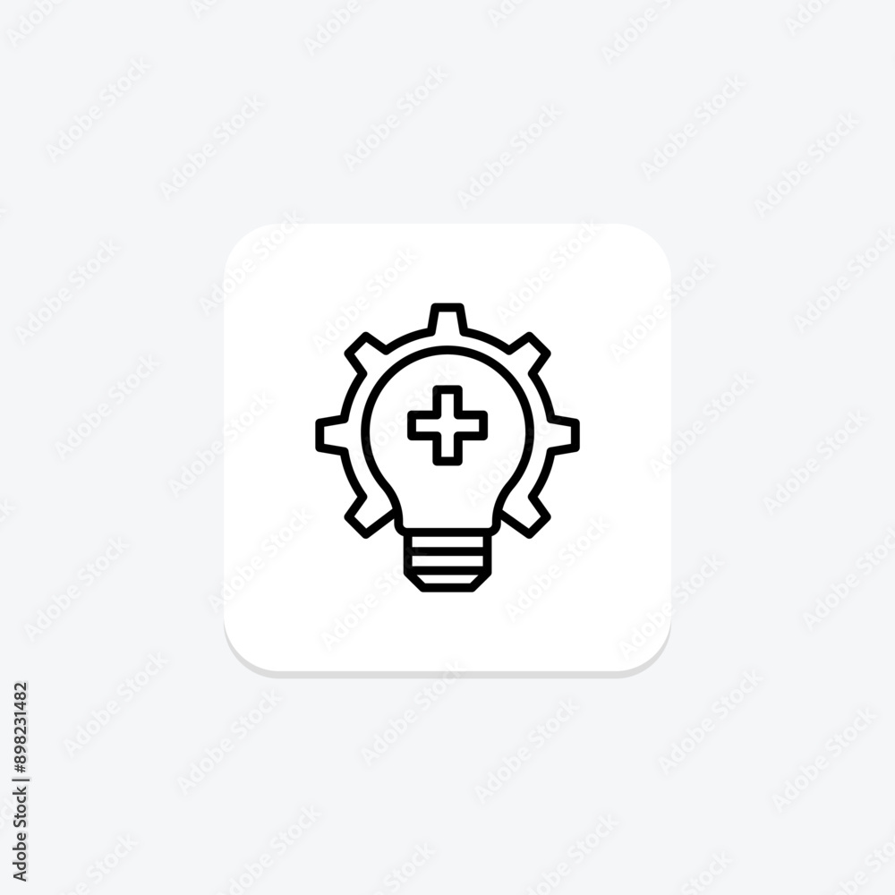 Medical Innovation line icon , vector, pixel perfect, illustrator file Medical Innovation line icon , vector, pixel perfect, illustrator file