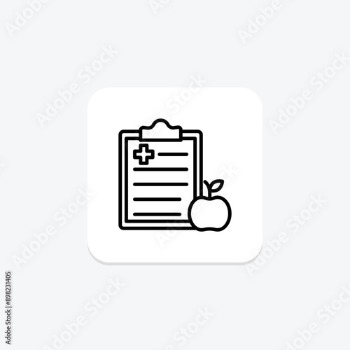 Medical Nutrition line icon , vector, pixel perfect, illustrator file