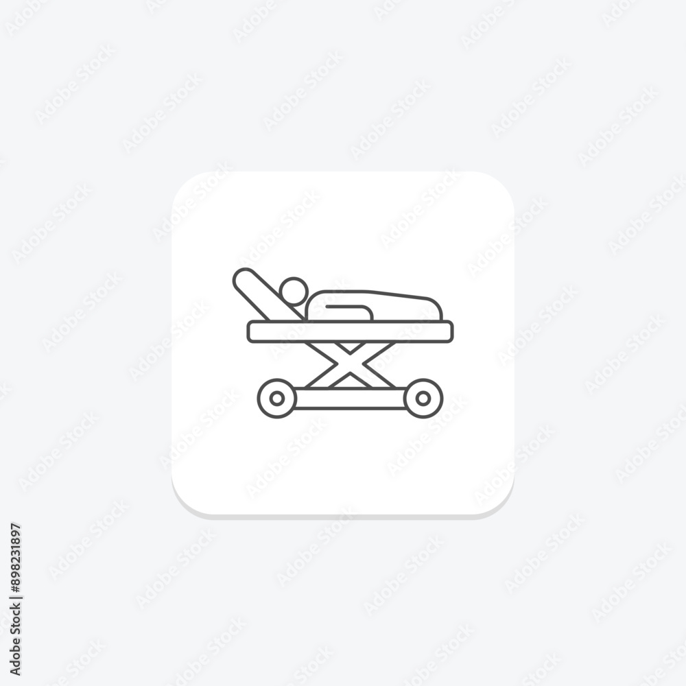 Medical Treatment thinline icon , vector, pixel perfect, illustrator file Medical Treatment thinline icon , vector, pixel perfect, illustrator file