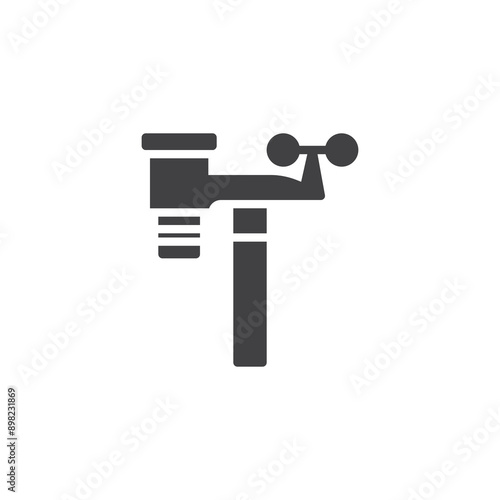 Weather station vector icon