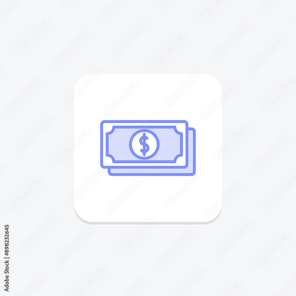 Money duotone line icon , vector, pixel perfect, illustrator file Money duotone line icon , vector, pixel perfect, illustrator file