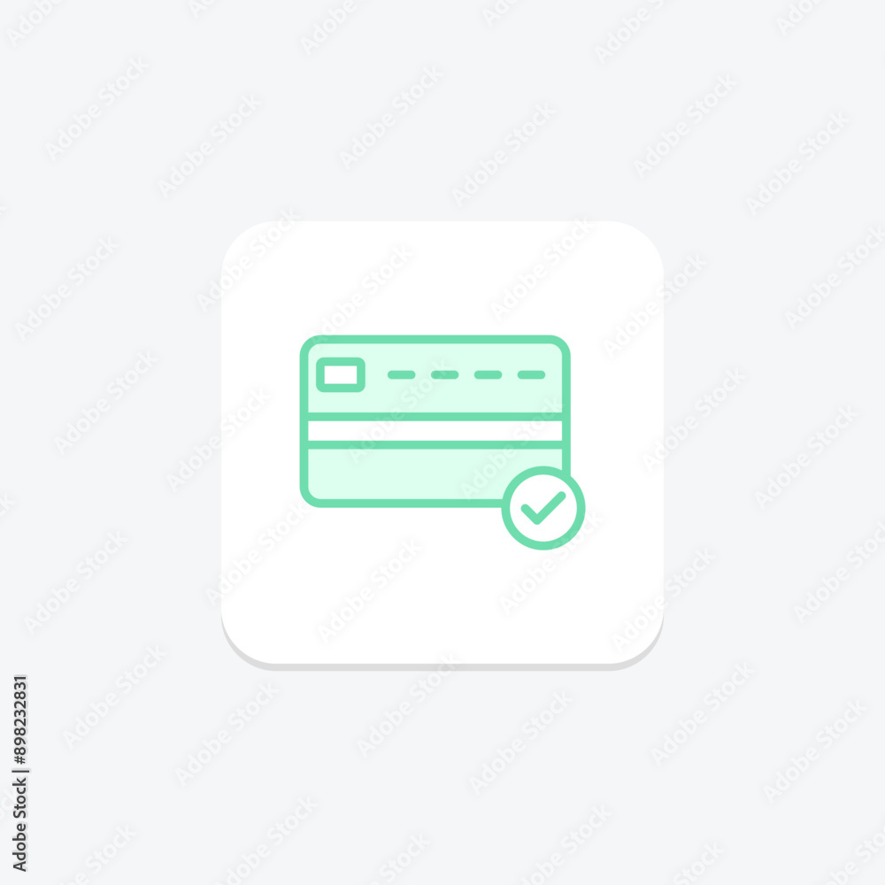 Payment Verification duotone line icon , vector, pixel perfect, illustrator file Payment Verification duotone line icon , vector, pixel perfect, illustrator file