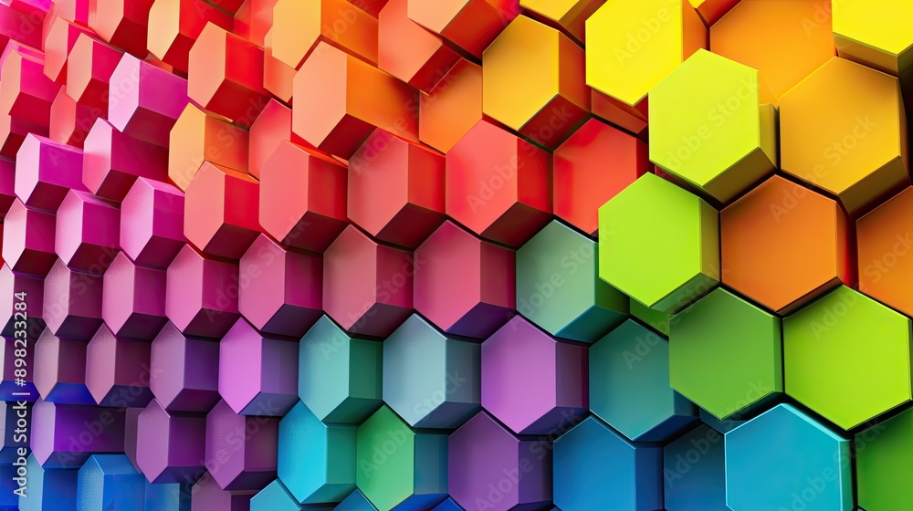 Hexagonal 3D Product Mockup with Modern Geometric Design Hexagonal 3D Product Mockup with Modern Geometric Design