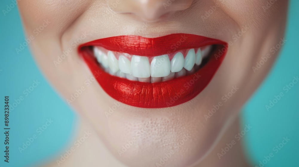 Obraz premium The beautiful red lips